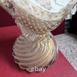 Rare Large 16 Vintage 1950's Archimede Seguso Gold Murano Glass Pheasant Birds