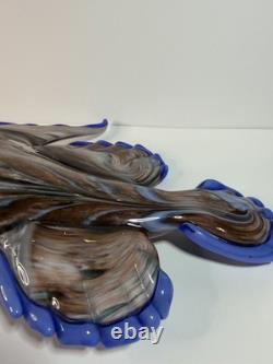 Rare Large Hand Blown Murano Glass Fish Sculpture Mandarin Fish
