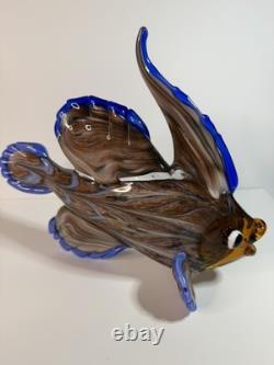 Rare Large Hand Blown Murano Glass Fish Sculpture Mandarin Fish