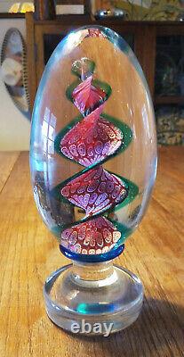 Rare Murano Art Glass Millefiori Hand Blown Newel Post Paperweight UNIQUE OOAK