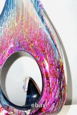 Rare Murano Art Glass Sculpture By Andrea Tagliapietra Signed The Orchid