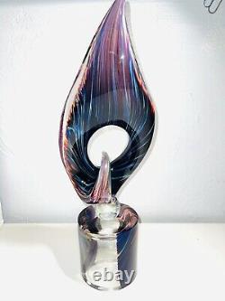 Rare Murano Art Glass Sculpture By Andrea Tagliapietra Signed The Orchid