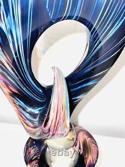 Rare Murano Art Glass Sculpture By Andrea Tagliapietra Signed The Orchid