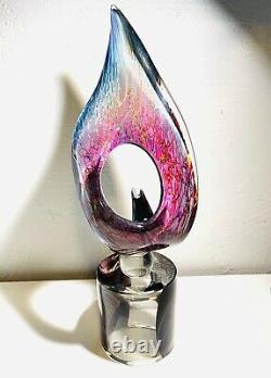 Rare Murano Art Glass Sculpture By Andrea Tagliapietra Signed The Orchid