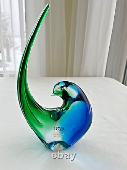 Rare Vintage Murano Oggetti Dove 11 Art Glass Hand Blown Heavy 3 lbs 11 oz