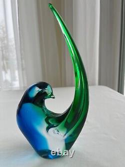 Rare Vintage Murano Oggetti Dove 11 Art Glass Hand Blown Heavy 3 lbs 11 oz