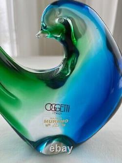 Rare Vintage Murano Oggetti Dove 11 Art Glass Hand Blown Heavy 3 lbs 11 oz