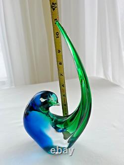 Rare Vintage Murano Oggetti Dove 11 Art Glass Hand Blown Heavy 3 lbs 11 oz