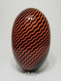 Rick Strini Hand Blown Glass Art Vase 1/1 Chihuly Murano Mid Century Modern