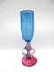 Robert Dane Tutti Frutti Hand Blown Studio Art Glass Wine Goblet Murano Style