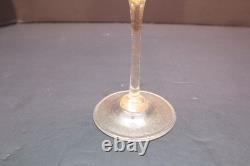 SET 4 Venetian hand blown Wine Glasses GOLD FLEC ATQ Italian Murano Salviati