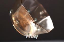 SET 5 SALVIATI Murano Hand Blown Glass 4 Bowls Venetian Gold Fleck Vintage