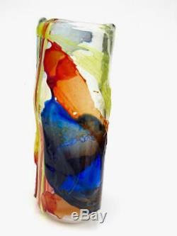 SIGNED Giant Murano Art Glass Multi Coloured Studio Vase by Tagliapietra 7.8kg