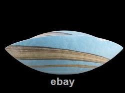STUNNING Large Hand Blown Murano Glass Centerpiece Bowl Italian Statement Piece