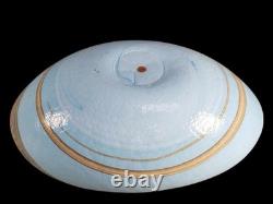 STUNNING Large Hand Blown Murano Glass Centerpiece Bowl Italian Statement Piece