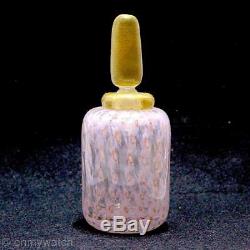 STUNNING Vtg MURANO Italy Perfume Bottle A. BARBINI ArT GLaSs GOLD Aventurine