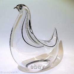 SWEET SEGUSO AV Chicken MURANO SiGNED Italy Bird Art Glass LiViO 4 OGGETTi