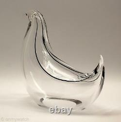 SWEET SEGUSO AV Chicken MURANO SiGNED Italy Bird Art Glass LiViO 4 OGGETTi