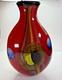 Salvadore Studio Murano Glass Vase Multicolor Hand Blown Nearly 18 Tall! Heavy
