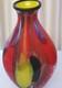 Salvadore Studio Tall Multicolor Blown Murano Style Glass Vase 18 Mint