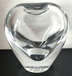 Salvati Murano Glass For TIFFANY & CO. Crystal Hand Blown Heart Vase