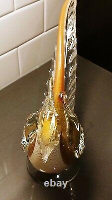 Salviati & Co Hand Blown Glass Pheasants ($2,495 valued) Murano Gold Pair