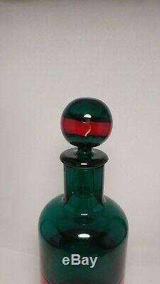 Scarce Fulvio Bianconi Venini Glass FASCE ORIZZONTALLI Decanter Bottle MURANO