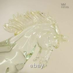 Seguso Gold Fleck MURANO VENITIAN Art Glass HORSE Figurine E1C