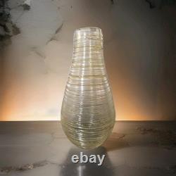 Sergio Constantini Signed + Label X Large Murano Glass Yellow 11 Lbs Mint Vase