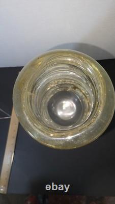 Sergio Constantini Signed + Label X Large Murano Glass Yellow 11 Lbs Mint Vase