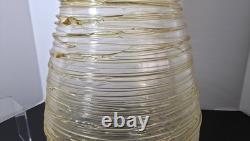 Sergio Constantini Signed + Label X Large Murano Glass Yellow 11 Lbs Mint Vase