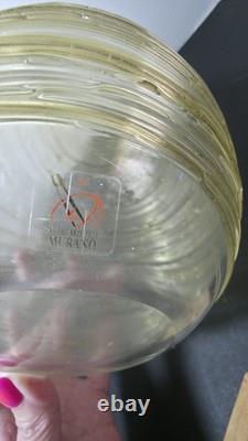 Sergio Constantini Signed + Label X Large Murano Glass Yellow 11 Lbs Mint Vase