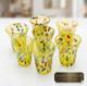 Set of 6 Hand-Blown Murano Glass Tumblers Multicolor With Certificate