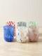 Set of 6 Murano Glass Tumblers Hand Blown Colorful Drinking Water Glasses Italy