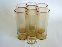 Seven Murano Art Glass Tumblers, Probably Carlo Scarpa for MVM Cappellin 1920s