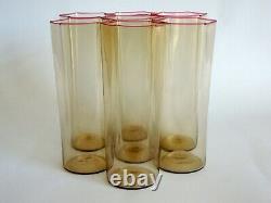 Seven Murano Art Glass Tumblers, Probably Carlo Scarpa for MVM Cappellin 1920s