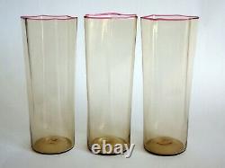 Seven Murano Art Glass Tumblers, Probably Carlo Scarpa for MVM Cappellin 1920s