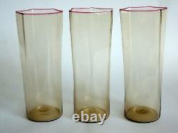 Seven Murano Art Glass Tumblers, Probably Carlo Scarpa for MVM Cappellin 1920s