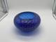 Signed ARS Cenedese Murano Cobalt Blue & Gold Fleck Hand Blown Glass Bowl