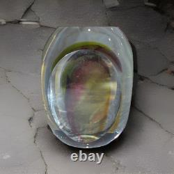 Signed Alessandro Moretti Murano/Pilgrim Sommerso Art Glass Paperweight 2.5Vase