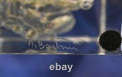 Signed Alfredo Barbini Murano Italy Art Glass Aquarium Shrimp Paperweight