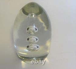 Signed Barbini Italy Hand Blown Art Glass Sculpture Bubbles Drops-in-Water
