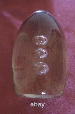 Signed Barbini Italy Hand Blown Art Glass Sculpture Bubbles Drops-in-Water