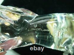 Signed Luciano Mosi Gold Fleck Murano Venetian Art Glass Prancing Horse Figurine