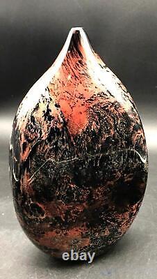 Signed Murano Glass Vase Hand-Blown Art Glass Venetian 2009 Masterpiece