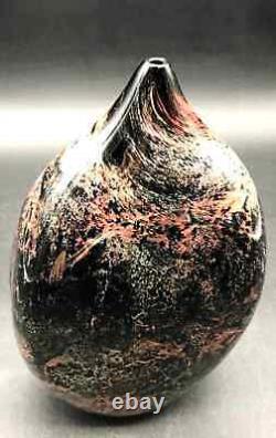 Signed Murano Glass Vase Hand-Blown Art Glass Venetian 2009 Masterpiece