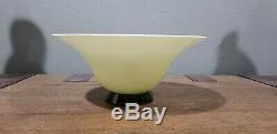 Signed Venini Murano Glass Footed Bowl