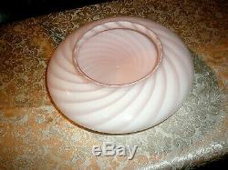 Splendid MCM Murano Pink Swirl Mushroom Glass Lamp Shade Globe by Venini Vetri