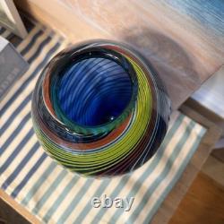 Stefano Toso Murano Glass Hand Blown Goldfish Art Glass Vase