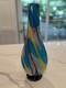 Stunning 17 Murano Footed Swirl Twist Hand Blown Glass Vase Vintage Italian